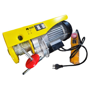 Palans électriques de 800 kg - Mini-<span class=keywords><strong>treuil</strong></span> de 1800 lb (816 kg) avec télécommande filaire, 220V/110V, pour levage en garage, projets de bricolage à domicile et en atelier - Product Image 1