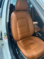 Kit de mousse de siège confortable A4 rouge S4 modifié avec revêtement en cuir PU pour panneaux de porte avant et arrière pour Audi