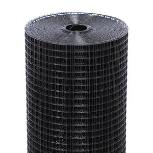 Rouleau de 48''x50' à bas prix, haute qualité, grillage métallique PVC noir 19GA à mailles de 1/2'' pour usage domestique, livraison rapide - Product Image 1