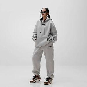 Sweat à capuche unisexe en coton 100% pour femme, tricoté, épais, respirant, 340 grammes, style décontracté, idéal pour l'hiver, prix fabricant bas - Product Image 4