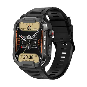 ว่ายน้ําtracker montre militaireนาฬิกาสมาร์ทip68 กันน้ําmontré connecteeนาฬิกาผู้ชายsmartwatch reloj MK 66 MK66 erkek saati