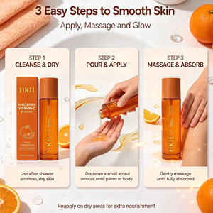 Aceite Facial Orgánico de Vitamina C de 100 ml con Manzanilla y Jazmín para Todo Tipo de Piel, Nutritivo, Hidratante y Suavizante, Marca Privada OEM - Product Image 2