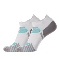 Chaussettes de sport personnalisées avec logo, chaussettes de course à pied, invisibles, antidérapantes, respirantes, en coton mélangé, pour hommes et femmes