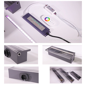 Tùy chỉnh Acrylic Thác đài phun nước hồ bơi thác nước lưỡi piscina cascada nước gốc với ánh sáng dẫn - Product Image 2