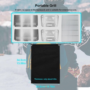 Parrilla Portátil Plegable de Carbón y Leña CZFIT Premium, Mini Estufa de Acero Inoxidable para Camping, Pesca, Playa y Fiestas en el Patio - Product Image 4