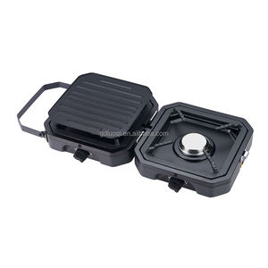 Vente flash : Petit réchaud à gaz portable double avec four 1800W, <span class=keywords><strong>plaque</strong></span> <span class=keywords><strong>de</strong></span> <span class=keywords><strong>cuisson</strong></span> à 2 brûleurs, design <span class=keywords><strong>de</strong></span> table - Product Image 2