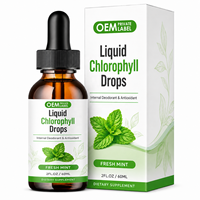 Complément alimentaire liquide de chlorophylle pure OEM avec glycérine pour soutenir le système immunitaire
