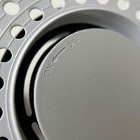 Grille de ventilation HVAC en plastique rond, antirouille, indéformable, moulée intégralement, pour projets de ventilation des bâtiments