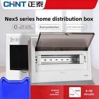Boîtier de distribution CHINT NEX5-C 100A ABS, 8 prises, 220V, IP30, pour usage domestique, montage en surface, disjoncteur à courant fort