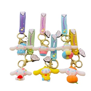 Durable Rubber Keychain Coin Holder with Customized 3D Cartoon Characters