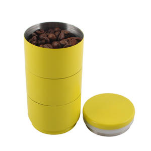 Pot de conservation alimentaire empilable en acier inoxydable, petit récipient en métal pour café, thé, sucre - Product Image 2