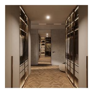 <span class=keywords><strong>Armario</strong></span> de Esquina Moderno Abierto con Ropero Integrado para Dormitorio - Product Image 1