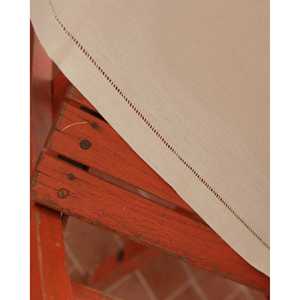 Mantel de Lino de Cáñamo a Rayas con Inserciones de Encaje, Muestra Gratuita para Fiestas en Casa, Hoteles y Restaurantes para las Fiestas Navideñas - Product Image 1