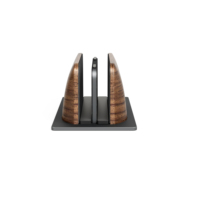 Accessoires informatiques en bois pour ordinateur portable support de support vertical Double support fixe Portable noyer téléphone ipad support en acier allié