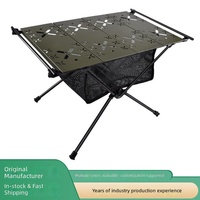 Table pliante tactique légère en alliage d'aluminium pour l'extérieur - Modulaire et portable pour la randonnée, le camping et les pique-niques