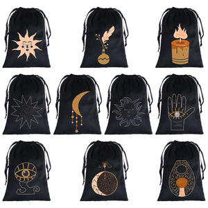 <span class=keywords><strong>2026</strong></span> Yeni Tarot Kart Çantası Kadife Lüks Çift İpli Zar Kristal Saklama Kesesi Isı Transfer Baskılı Özelleştirilebilir - Product Image 5