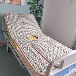 Nursing <b>bed</b> mattress, medium-curved and <b>full</b>-curved, thickened, non-slip, with commode hole, machine washable, medical use. - Product Image 1