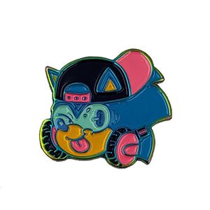 Pin de Solapa Popular de Esmalte Suave Personalizado de Alta Calidad con Diseño de Espada y Baño Arcoíris - Product Image 3