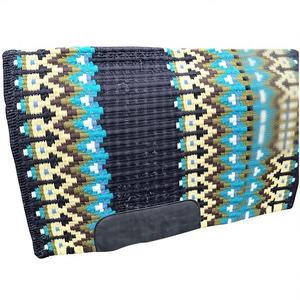 Couverture de selle de cheval occidentale colorée en matériau de laine Coussin durable confortable pour l'utilisation de rodéo et de ranch - Product Image 1