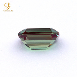 Tổng hợp tạo ra thủy nhiệt GRC giấy chứng nhận thay đổi màu sắc 5x7mm-10*12mm Emerald cắt phòng thí nghiệm phát triển alexandergemstone - Product Image 4