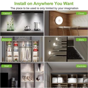 Fast Shipment <b>USB</b> Rechargeable <b>LED</b> Sensor Night <b>Light</b> for Kitchen Bedroom Stairs Corridor Cabinet & Wardrobe Ambient <b>Light</b> - Product Image 6