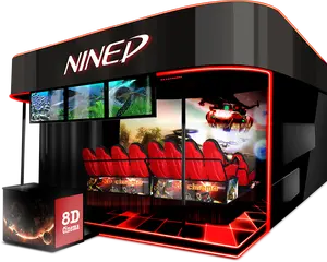 NINED 8D cinema 360 vr simulador VR cinema fabricantes fornecendo suporte técnico