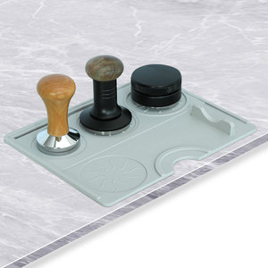 Alfombrilla negra para espresso, accesorio de herramientas para café y té para mostrador de <span class=keywords><strong>Barista</strong></span> y Estación para máquina de espresso - Product Image 2