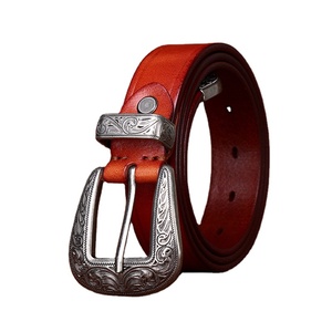 Cinturón de Cuero de Primera Calidad con Hebilla de Estilo Chino, Diseño Personalizado, Moderno, Versátil, Retro, para Mujer - Product Image 3