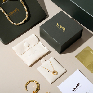 LbarleyOEM Custom Lbarley Jewelry Caja de correo corrugado Embalaje con logotipo con laminación <span class=keywords><strong>mate</strong></span> y embalaje de cajas rígidas en relieve - Product Image 4
