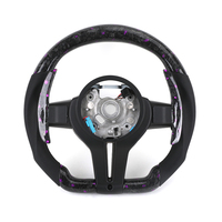Volant personnalisé en cuir de style M avec fibre de carbone et LED pour BMW M3 M5 F06 F10 F11 F13 F15 F16 F20 F21 F25 F30 F36 F22 F90