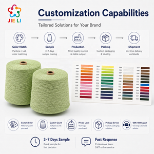 Filato Fantasia Ring Spun Slub Misto con Texture <span class=keywords><strong>Vintage</strong></span> per Maglieria, Abbigliamento, Denim e Materie Prime Tessili - Ingrosso - Product Image 2