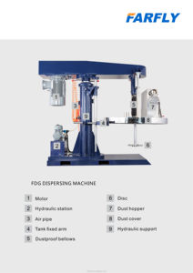 Machine de dispersion FDG à arbre unique à grande vitesse FARFLY <span class=keywords><strong>pour</strong></span> le revêtement d'encre d'impression de peinture et d'autres matériaux liquides - Product Image 6