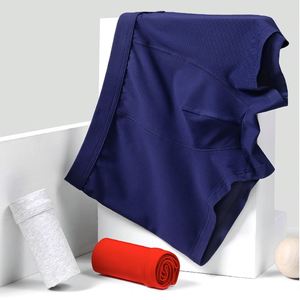 Wholesale ODM <b>Men's</b> Fashion Mid-Rise Boxer Briefs 95% Polyester Fiber 5% Spandex Breathable High Elastic Mid-Waist Multi-Color - Product Image 4