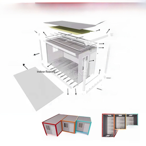 Maisons préfabriquées, maison mobile de 20 pieds, maison conteneur pliable, maison préfabriquée pour micro-construction, bureaux, hôtels - Product Image 5