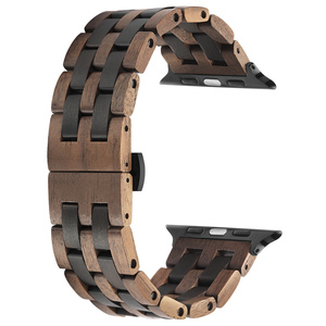 Correa Grabable de Madera de Cebra para <span class=keywords><strong>APPLE</strong></span> <span class=keywords><strong>WATCH</strong></span> All <span class=keywords><strong>Series</strong></span> 10 9 8 7 6 5 SE 49mm Ultra - Product Image 3