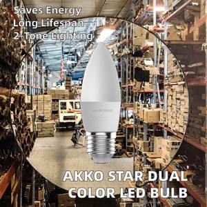 For AKKO <b>STAR</b> LED Lamp 5W C37 Warm White/Cool White Indoor <b>Lighting</b> Bulb for Warehouses for AC Power with E27/E14 Bases - Product Image 2