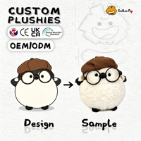 Peluche personnalisée OEM très populaire, jouet en peluche mignon et doux, mascotte d'entreprise personnalisée, personnalisation de haute qualité CE CPC