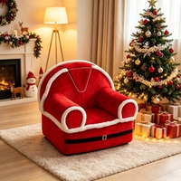 Abnehmbarer Bezug Kinder-Sofa-Sessel mit Weichschaum-Armlehnen Weihnachtsmann-Form für Wohnzimmer & Schlafzimmer