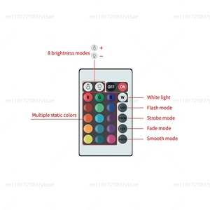Bombilla LED Infrarroja de 4 Colores, 220V, Fácil Operación, Control Remoto para el Hogar, Iluminación con Modos Ajustables, Base E27, Alimentación CA - Product Image 6