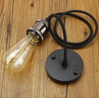 Douille de lampe E27/E26 en bronze, luminaire suspendu, plafonnier, lustre décoratif vintage