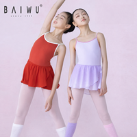Justaucorps de ballet d'entraînement pour enfants Baiwu avec bretelles, tenue de scène pour la danse, justaucorps pour filles 124441179