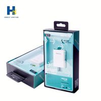 Étui de téléphone portable imprimé personnalisé de haute qualité boîte de vente au détail rigide avec stratification mate et gaufrage emballage en papier recyclable