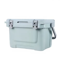 Glacière portable XFY grande capacité 22L/27L avec plateau amovible et blocs de glace offerts, en matériau PU, idéale pour le camping en extérieur et l'utilisation en voiture