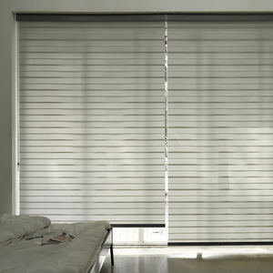 Persianas Zebra Coreanas Naturales Personalizadas, Cortinas Enrollables Motorizadas Día y Noche, Cortinas Automáticas con Filtro de Luz, Modernas para el Hogar - Product Image 5