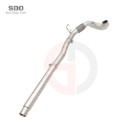 Tuyau d'échappement SDO SS304 pour VW Golf R 7 7.5 MK7 MK7.5 2.0T 2013-2020, tube droit de performance turbo avec joint flexible