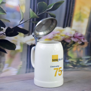 Chope à bière Oktoberfest de 0,75 litre, style américain, <span class=keywords><strong>en</strong></span> porcelaine, durable, réutilisable, cadeau d'anniversaire pour les amateurs de bière - Product Image 6