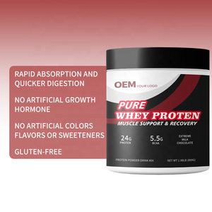 Proteína de Suero de Leche 100% Estándar Oro OEM, Suplemento para Aumentar Masa Muscular, Proteína de Suero de Leche con BCAA, Suplemento de Nutrición Deportiva - Product Image 3