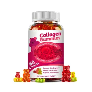 Private Label protein gummy Protein Collagen Slimming Weight Loss Gummy Bear protein gummies red raspberry