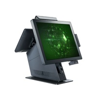 Плоский сенсорный POS-терминал с принтером для Windows 10, кассовый аппарат, автономный смарт-компьютер