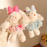 Pendentif en peluche lapin aux oreilles tombantes, jouet cadeau pour fille, porte-clés, décoration de sac, rembourrage en coton PP, à partir de 14 ans